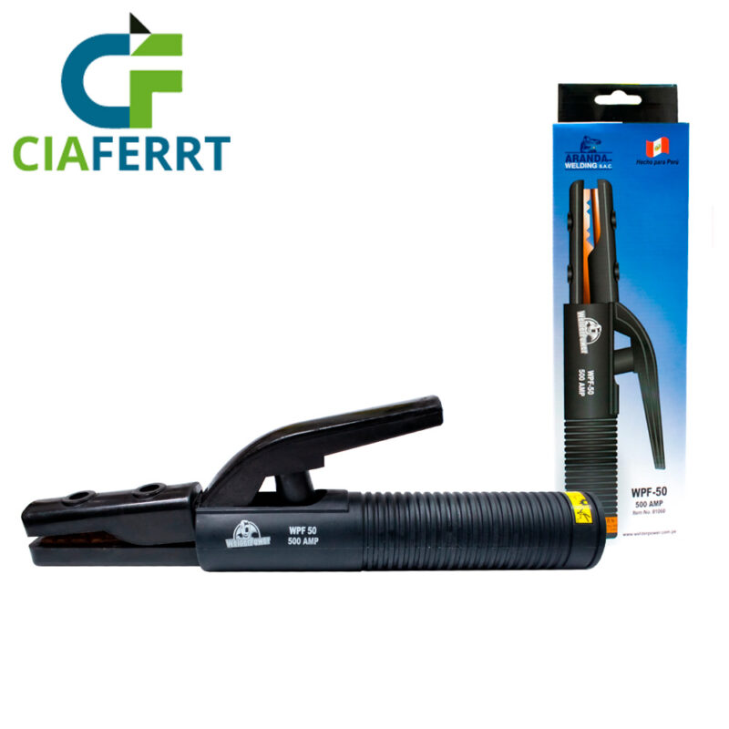 PORTA ELECTRODO 500 AMP FIERRO WPF-50