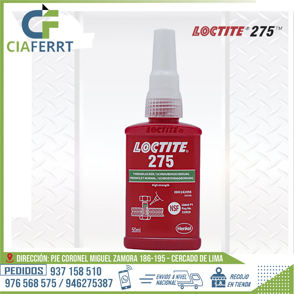 ADHESIVO-FIJADOR-DE-ROSCAS-LOCTITE-275.jpg ADHESIVO FIJADOR DE ROSCAS - LOCTITE 275 - Imagen 1