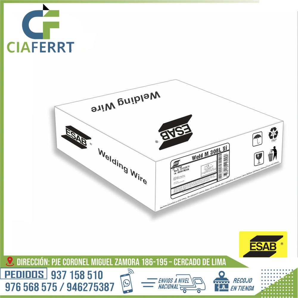 ALAMBRE-SOLIDO-WELD-M-308L-Si-ESAB.jpg ALAMBRE SOLIDO WELD M 308L Si - ESAB - Imagen 1