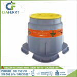 CAJA DE REGISTRO CON TAPA AMARILLA GEL THOR
