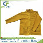 CASACA DE CUERO PARA SOLDADOR - RES AMARILLO