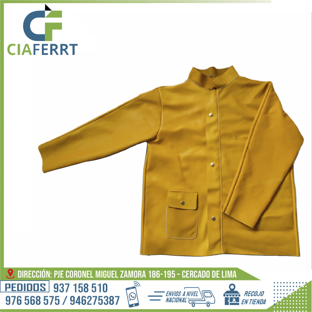CASACA-DE-CUERO-RES-AMARILLO-PARA-SOLDADOR.jpg CASACA DE CUERO PARA SOLDADOR - RES AMARILLO - Imagen 1