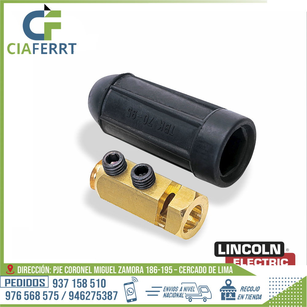 Conector-Twist-Mate™-Hembra-para-Cable-2-0-3-0-70-95mm2-Lincoln-Electric.png CONECTOR TWIST MATE™ HEMBRA PARA CABLE 2/0/3/0 (70-95mm2) - LINCOLN ELECTRIC - Imagen 1