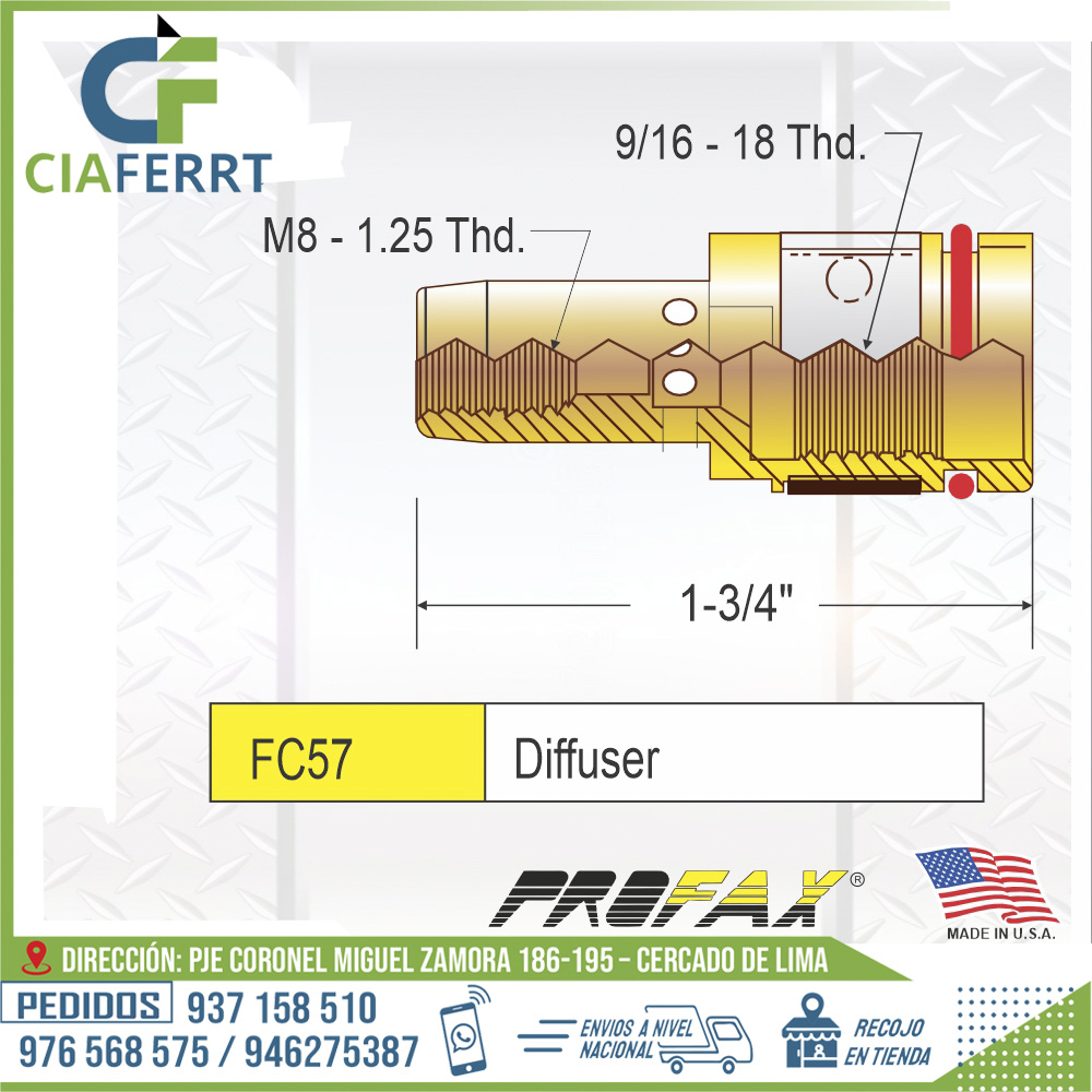 DIFUSOR-DE-GAS-PROFAX-PFX-FC57.jpg DIFUSOR DE GAS PROFAX PFX-FC57 - Imagen 1