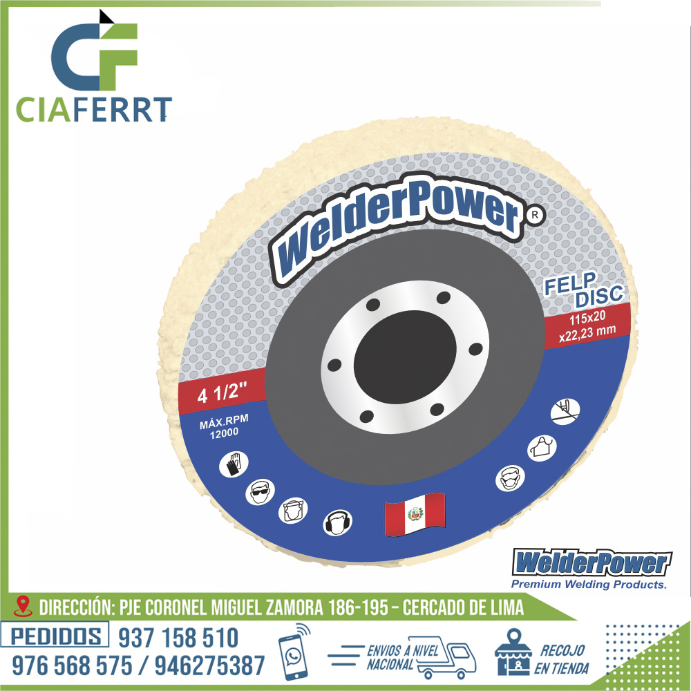 DISCOS-PARA-PULIR-ACERO-INOXIDABLE-FELT-DISC-WP-1.jpg DISCOS PARA PULIR ACERO INOXIDABLE - FELT DISC - Imagen 1