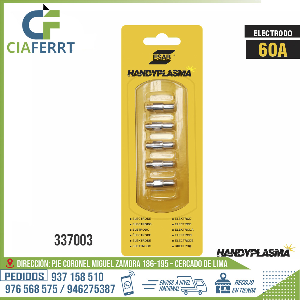 ELECTRODO-HANDYPLASMA-60A-ESAB.jpg ELECTRODO HANDYPLASMA 60A - ESAB - Imagen 1