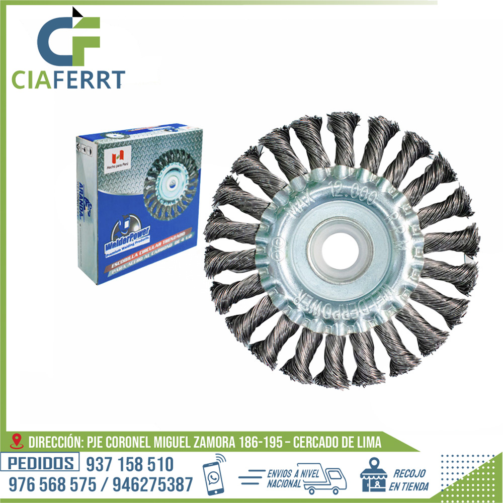 ESCOBILLA-CIRCULAR-TRENZADO-PARA-ACERO-AL-CARBONO-.jpg ESCOBILLA CIRCULAR TRENZADO PARA ACERO AL CARBONO - Imagen 1