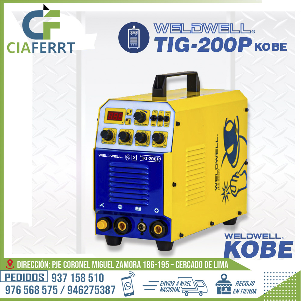 MAQUINA-DE-SOLDAR-TIG-200P-KOBE-WELDWELL®-1.jpg MAQUINA DE SOLDAR TIG-200P KOBE - WELDWELL® - Imagen 1