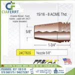 PUNTA DE TOBERA 24CT62S - ANTORCHA MIG TIPO PROFAX - Imagen 2