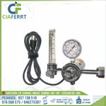 REGULADOR DE PRESION CON FLUJOMETRO Y CALENTADOR PARA CO2 KFR101