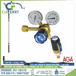 REGULADOR PARA OXIGENO AGA CON ANTI RETORNO TIPO PIÑA