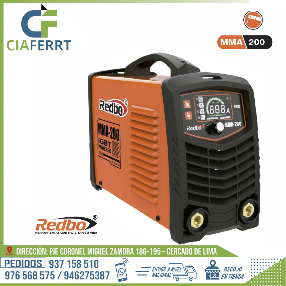 SOLDADORA-INVERTER-MMA-200-220V.jpg SOLDADORA INVERTER MMA-200 (220V) - REDBO® - Imagen 1