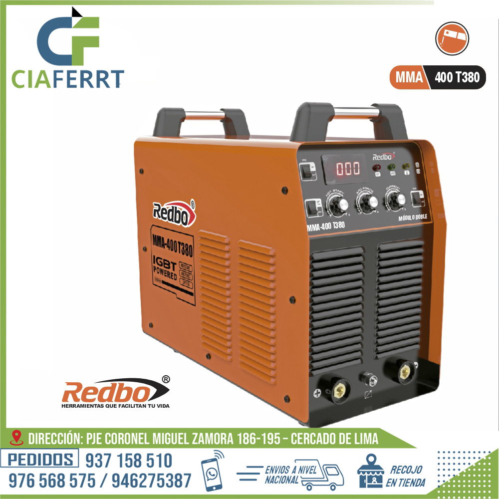 SOLDADORA-INVERTER-MMA-400-380V.jpg SOLDADORA INVERTER MMA-400 (380V) - REDBO® - Imagen 1