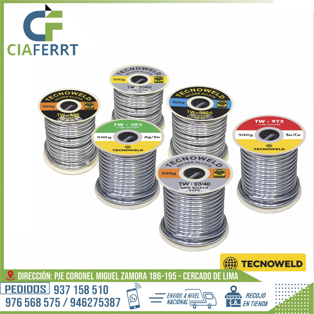 SOLDADURAS-DE-ESTANO-TECNOWELD-1.jpg SOLDADURAS DE ESTAÑO - TECNOWELD - Imagen 1