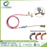 SOPLETE DE CALENTAMIENTO PARA BALON DE 10KG CON MANOMETRO Y VALVULA ANTIRETORNO WPK050