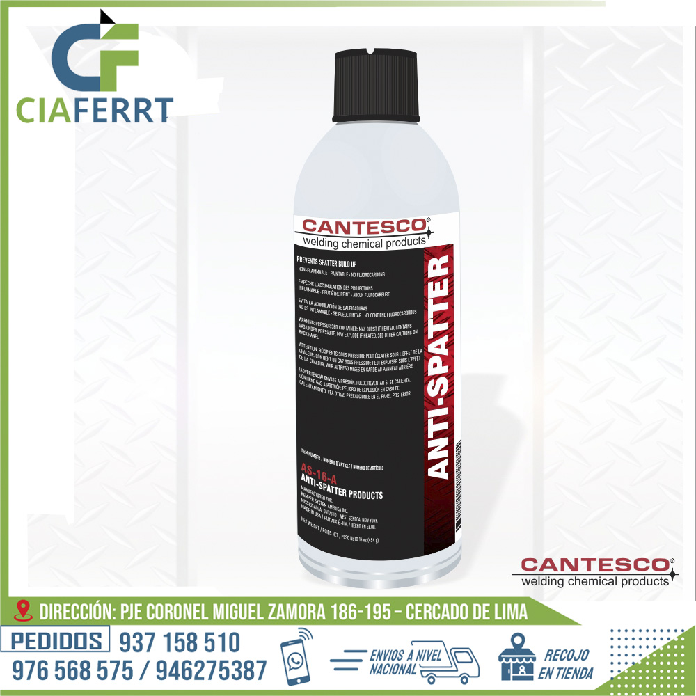 SPRAY-ANTI-SPATTER-AS-16-A-CANTESCO-1.jpg SPRAY ANTI-SPATTER AS-16-A- CANTESCO - Imagen 1