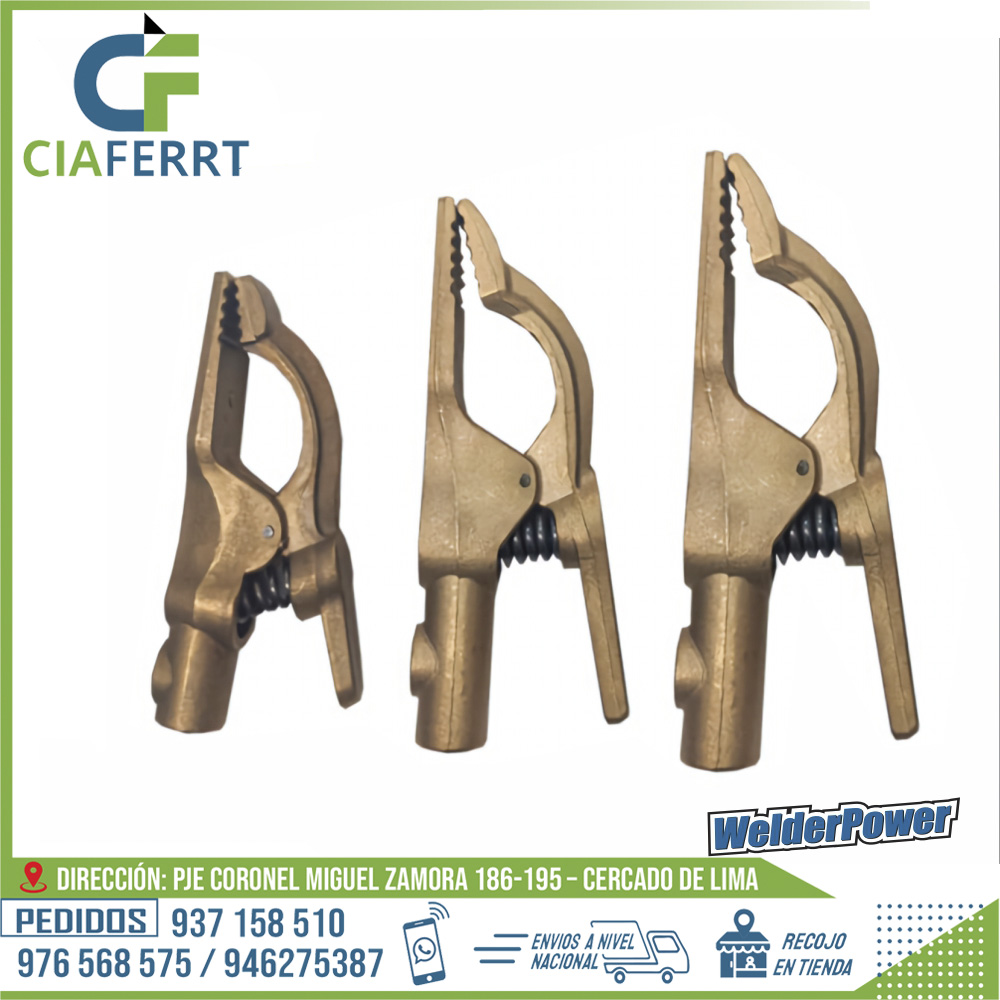 TENAZA-TIERRA-COBRE-WELDERPOWER-1.jpg TENAZA TIERRA COBRE WELDERPOWER - Imagen 1
